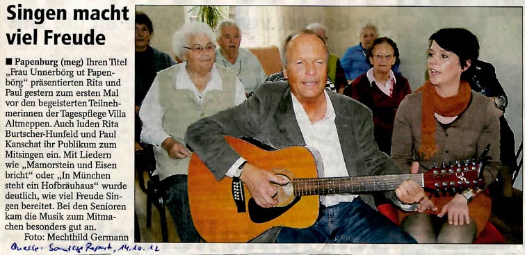 singen macht freude